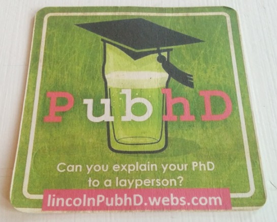 PubhD (Lincoln) beer mat
