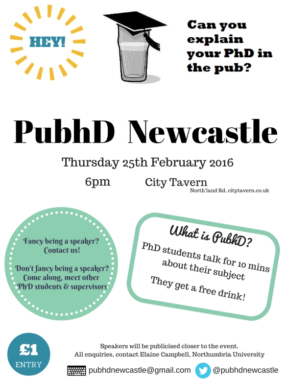 PubhD Newcastle's first event